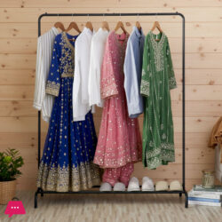 Heavy Duty Garment Racks Indoor Bedroom Clothing Hanger With Top Rod And Lower Storage Shelf 147 X110 X 41Cm - Black