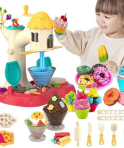 Ice Cream Machine Kit Dough for Kids Play Toys