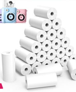 Instant Print Camera for Kids Refill Print Paper Thermal Print Paper Rolls 75-90 Photos Pack of 5-Roll