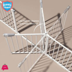 Kiddie Guard 3 Lock Baby Safety Gate 75Cm - 84Cm With Auto Lock For Babies Childrens &Amp; Kids