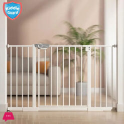 Kiddie Guard 3 Lock Baby Safety Gate 75Cm - 84Cm With Auto Lock For Babies Childrens &Amp; Kids