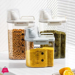 Kitchen Flour Storage Tank Food-grade Moisture-proof Rice Grains Sealed Barrel Insect-proof Rice Storage Box Snack Storage Box