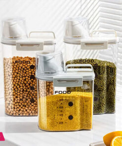 Kitchen Flour Storage Tank Food-grade Moisture-proof Rice Grains Sealed Barrel Insect-proof Rice Storage Box Snack Storage Box