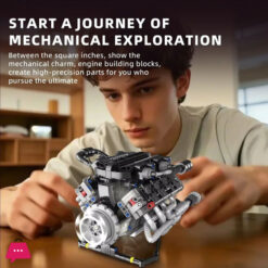 Master Control V8 Engine Power Lego Bricks Model