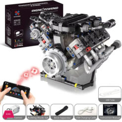 Master Control V8 Engine Power Lego Bricks Model