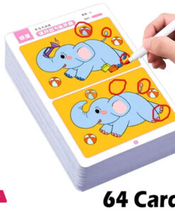 Montessori Error-Finding Puzzle Game Cards For Kids - 64Pcs Educational Reusable Toys For Concentration And Intellectual Development - Image 2