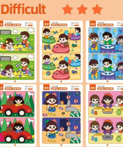 Montessori Error-Finding Puzzle Game Cards For Kids - 64Pcs Educational Reusable Toys For Concentration And Intellectual Development - Image 3
