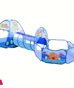 Ocean-Themed Three-In-One Tent Playhouse, Foldable And Portable For Indoor Use - Image 2