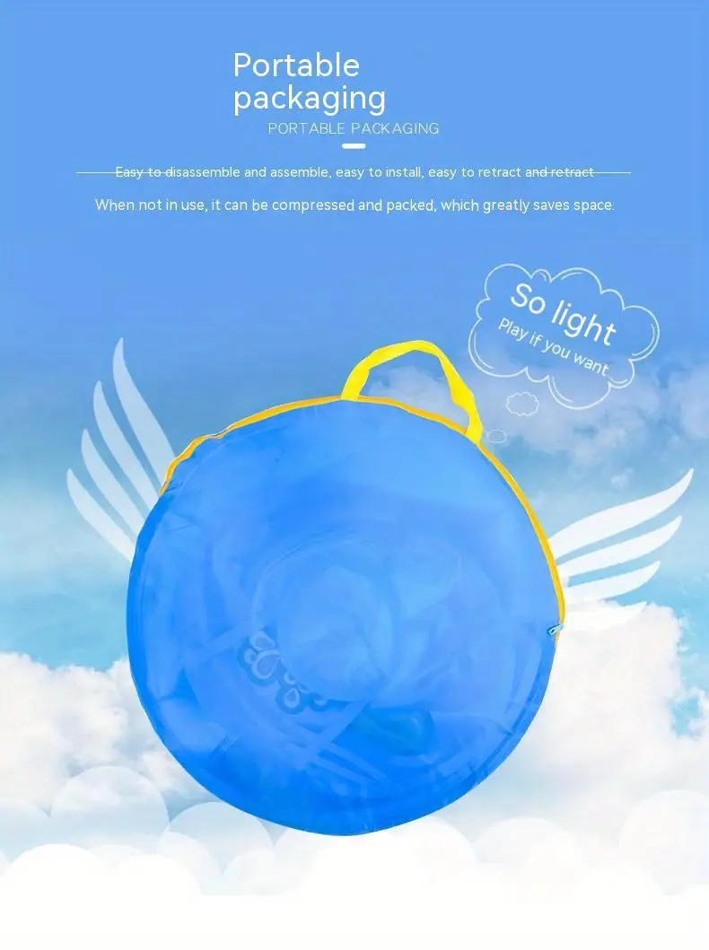 Ocean-Themed Three-In-One Tent Playhouse, Foldable And Portable For Indoor Use 19 Ocean-Themed Three-In-One Tent Playhouse, Foldable And Portable For Indoor Use