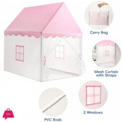 Pink Princess Playhouse Tent Indoor Outdoor Play Tent