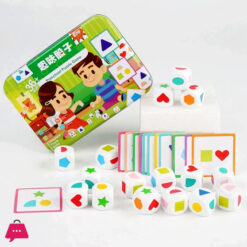 Playing Game Dice Shape Matching Toy Teaching Material Education Dices Toy
