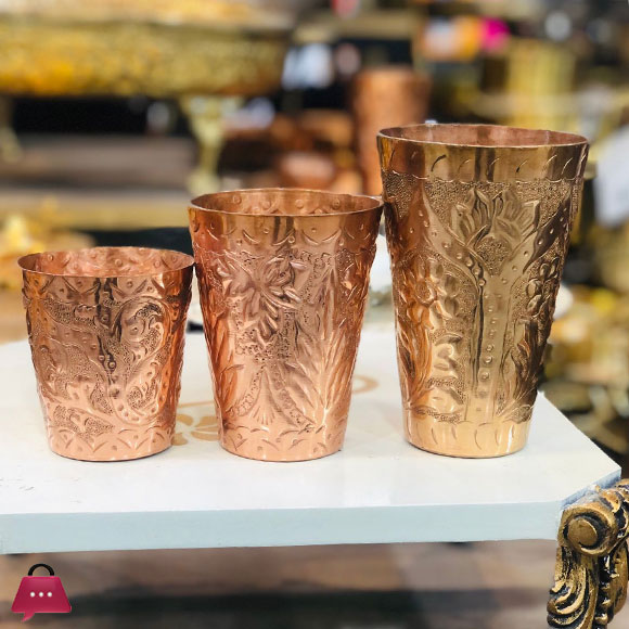 Pure Copper Glass Water Glass Drinking Ware 1Pcs 4 Pure Copper Glass Water Glass Drinking Ware 1Pcs - Image 2