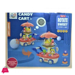 Rotating Candy Cart Toy With Music And Colorful Lights