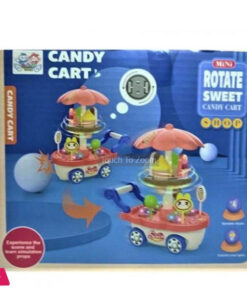 Rotating Candy Cart Toy With Music And Colorful Lights