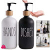 Soap Dispenser Glass Merterial 2Pcs 500Ml