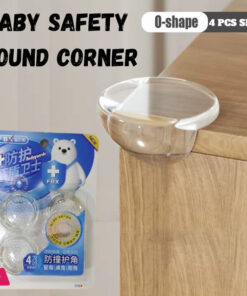 Table Corner Protector Transparent Self-adhesive Anti-collision Furniture Corner Protector 4-Pcs