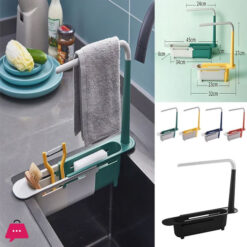 Telescopic Sink Shelf Kitchen Sinks Organizer - Sink Shelf Kitchen Organizer Soap