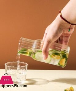 1 Set Bedside Water Carafe Glass Set Night Carafe With Tumbler Glass 600Ml 24 1 Set Bedside Water Carafe Glass Set Night Carafe With Tumbler Glass 600Ml - Image 2