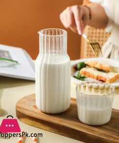 1 Set Bedside Water Carafe Glass Set Night Carafe With Tumbler Glass 600Ml 26 1 Set Bedside Water Carafe Glass Set Night Carafe With Tumbler Glass 600Ml - Image 4