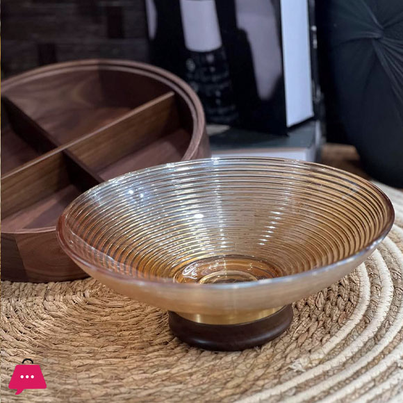 2 In 1 Wooden Serving Bowl &Amp; Dry Fruit Tray 6 2 In 1 Wooden Serving Bowl &Amp; Dry Fruit Tray - Image 4
