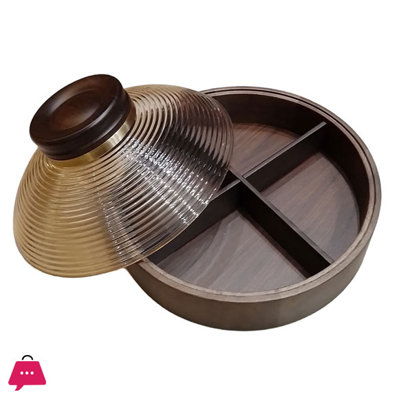 2 In 1 Wooden Serving Bowl &Amp; Dry Fruit Tray 4 2 In 1 Wooden Serving Bowl &Amp; Dry Fruit Tray - Image 2