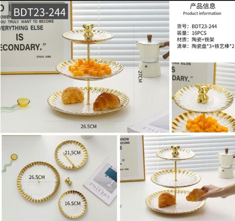 3 Tier Cupcake Stand- Ceramic 4 3 Tier Cupcake Stand- Ceramic