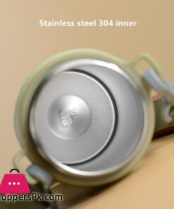 304 Sport Vacuum Flask With Straw Portable Thermos Mug With Strap 600Ml - Image 5