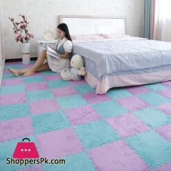 30X30Cm Kids Carpet Foam Puzzle Mat Eva Shaggy Baby Eco Floor Square Stitching Velvet Mat For Living Room Decor Floor Mats 1Pcs
