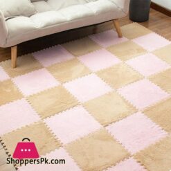 30X30Cm Kids Carpet Foam Puzzle Mat Eva Shaggy Baby Eco Floor Square Stitching Velvet Mat For Living Room Decor Floor Mats 1Pcs