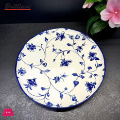 Brilliant Porcelain Round Dessert Plate 8.5Inch