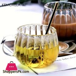 Pumpkin Shaped Glass Cups High Borosilicate Glass Water Cup 300ml