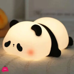 Adorable Panda LED Night Light Rechargeable Soft Silicone Bedside Lamp