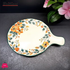 Brilliant Porcelain Round Baker Dish With Handle 9Inch