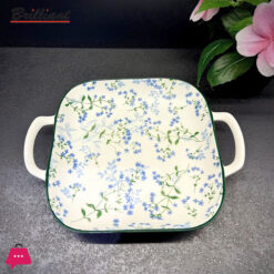 Brilliant Porcelain Square Baker Dish With Double Handle 9Inch