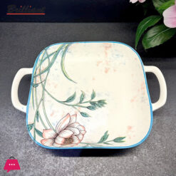 Brilliant Porcelain Square Baker Dish With Double Handle 9Inch