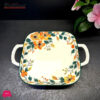 Brilliant Porcelain Square Baker Dish With Double Handle 9Inch