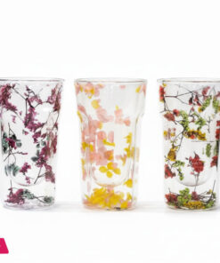 Double Wall Dried Flower Glass Elegant &Amp; Aesthetic Drinkware - 400Ml - Image 2