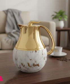 Dubai Arabian Style Marble Texture Flask Thermos Kettle Thermos Coffee Pot