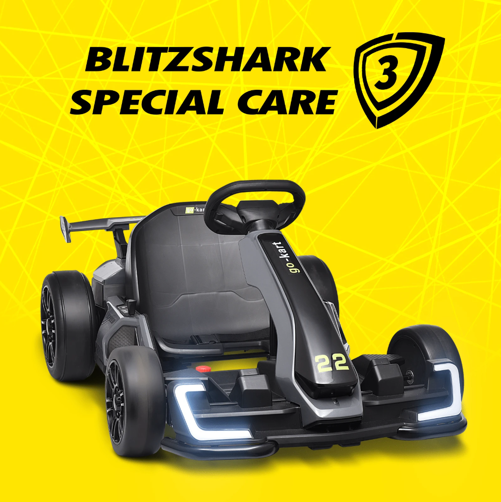 Electric Ride On Go Kart Racing Car High Power Pedal Drift Go Karts 24V 5Ah Battery