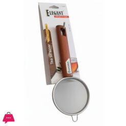 Elegant Wood Color Tea Strainer Steel-Large