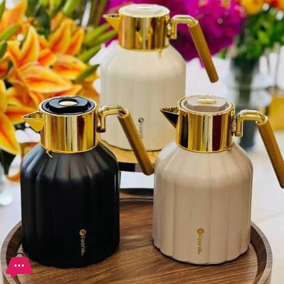 Feenika Vacuum Flask Tea And Coffee Pot 1Liter Thermos 4 Feenika Vacuum Flask Tea And Coffee Pot 1Liter Thermos - Image 2