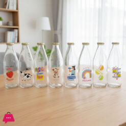 Glass Milk Bottle Water and Juice - 1000ML