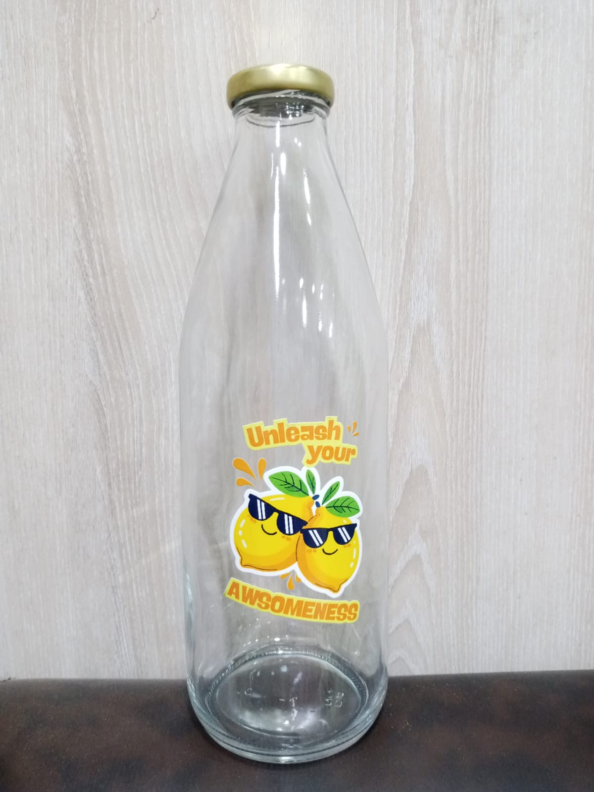Glass Milk Bottle Water And Juice - 1000Ml