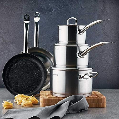 Korkmaz Proline Cookware Setsatin 9Pc - A1150 9 Korkmaz Proline Cookware Setsatin 9Pc - A1150