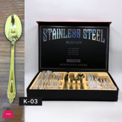 Kuston Stainless Steel Cutlery Set Of 24