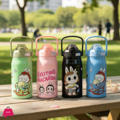 Labubu Stainless Steel Water Bottle – Leak-Proof (Random Design)