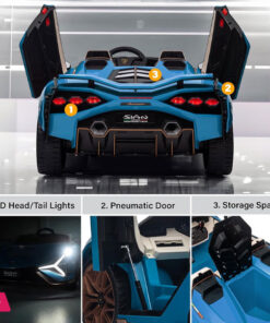 Lamborghini Sian 2-Seater Ride-On Car For Kids 24V With Remote Control Light Music 22 Lamborghini Sian 2-Seater Ride-On Car For Kids 24V With Remote Control Light Music - Image 3