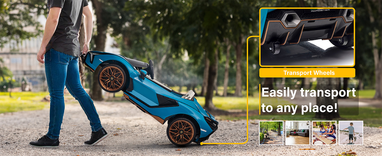Lamborghini Sian 2-Seater Ride-On Car For Kids 24V With Remote Control Light Music 30 Lamborghini Sian 2-Seater Ride-On Car For Kids 24V With Remote Control Light Music