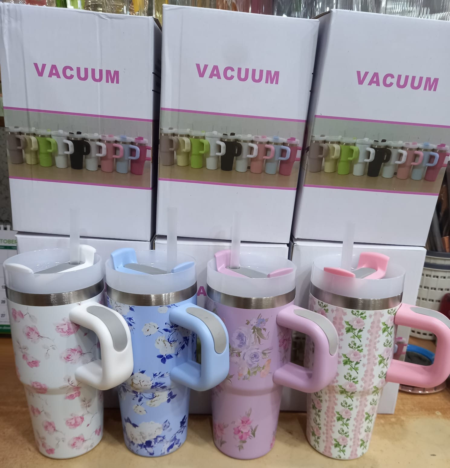 Mini Flower Design Tumbler 20Oz - 420Ml 4 Mini Flower Design Tumbler 20Oz - 420Ml