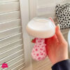 Mushroom Shaped Borosilicate Glass Cup For Cocktails Milk Coffee Microwave Safe - 250Ml